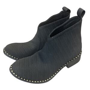 Charleston‎ Shoe Company Black Woven Barcelona Ankle Boot 2 Size 10 Boho Western